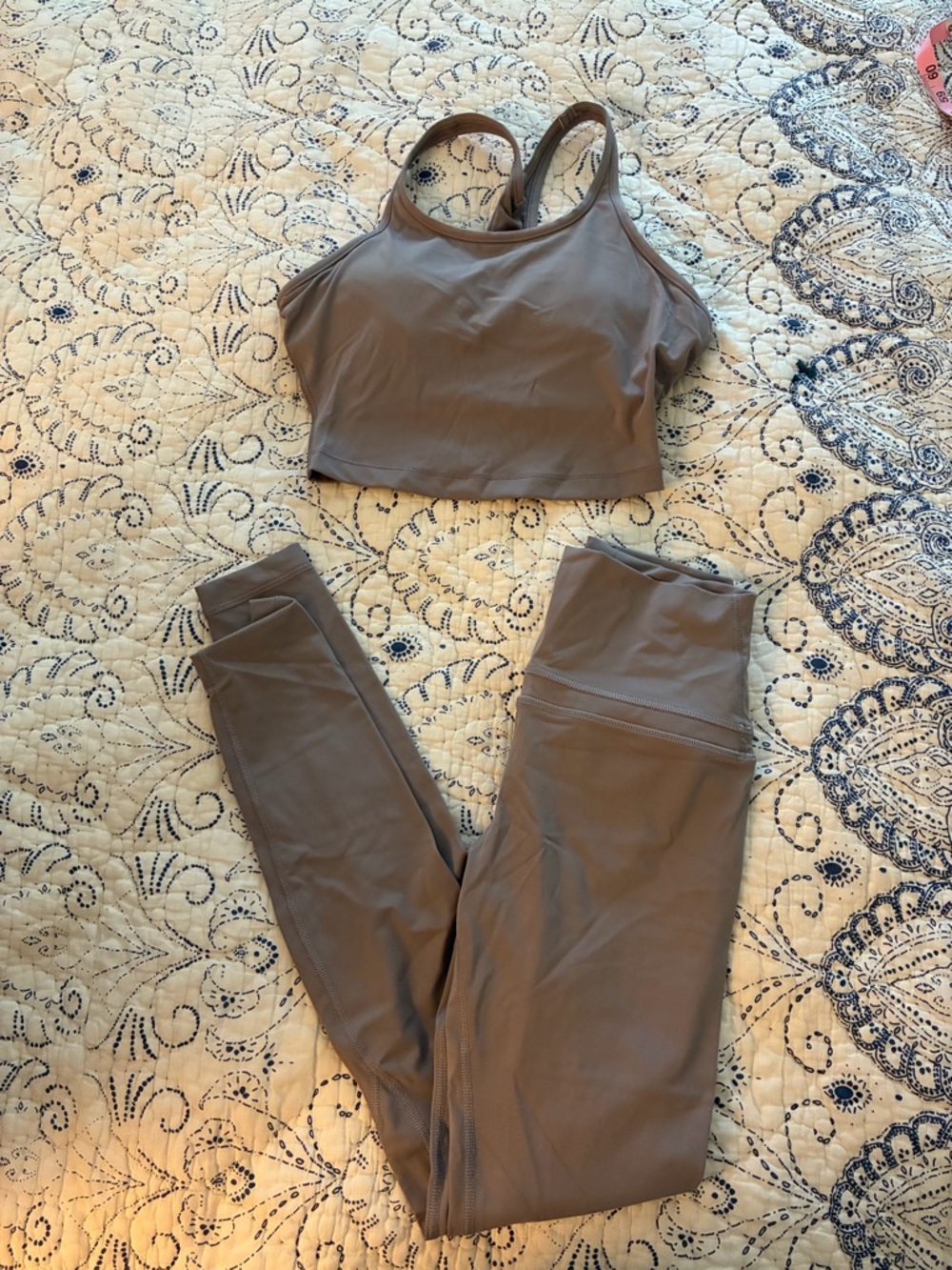 Women's XS High-Waist Leggings & Crop Tank Set